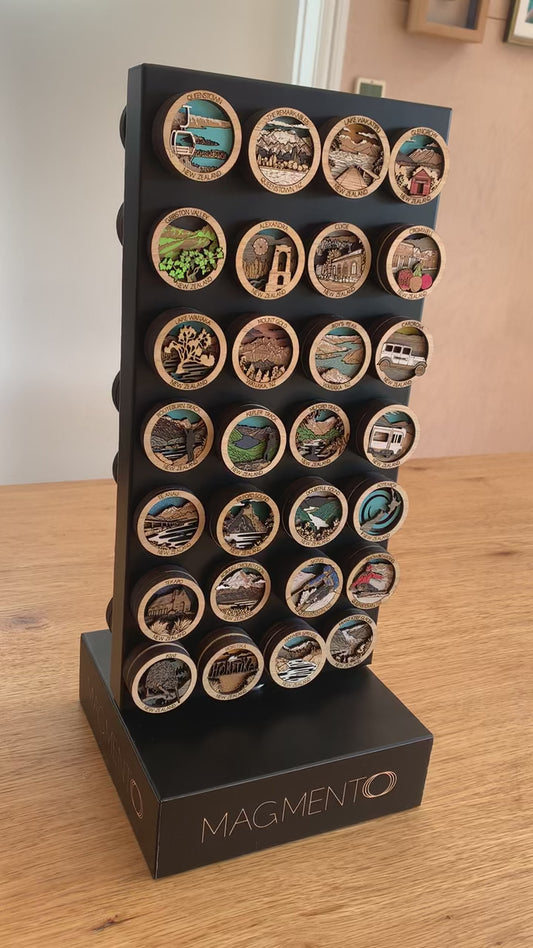 Hotspot magnet countertop stand